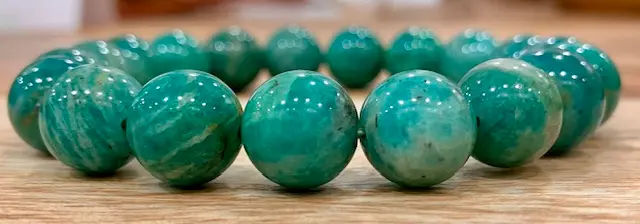 Bracelet boule Amazonite de Russie 10 mm