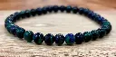 Bracelet boule Azurite Malachite Pérou 6 mm