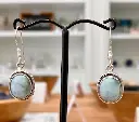 Boucle d'oreilles Larimar en Argent 925