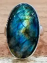 Bague Argent 925 en Labradorite