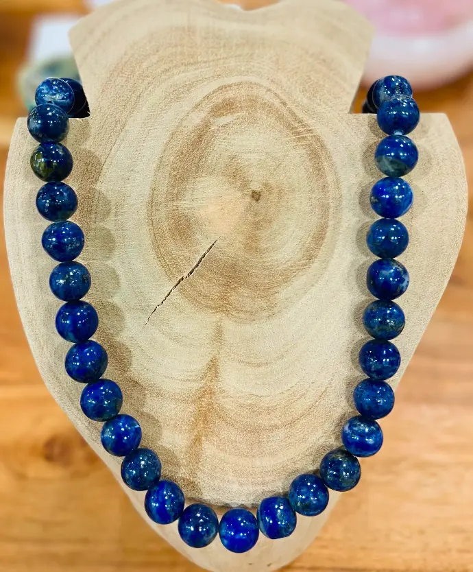 Collier boule Lapis Lazuli 8 mm