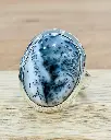 Bague Agate Dendritique en Argent 925