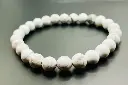 Bracelet Howlite 8mm (Taille grand poignet)