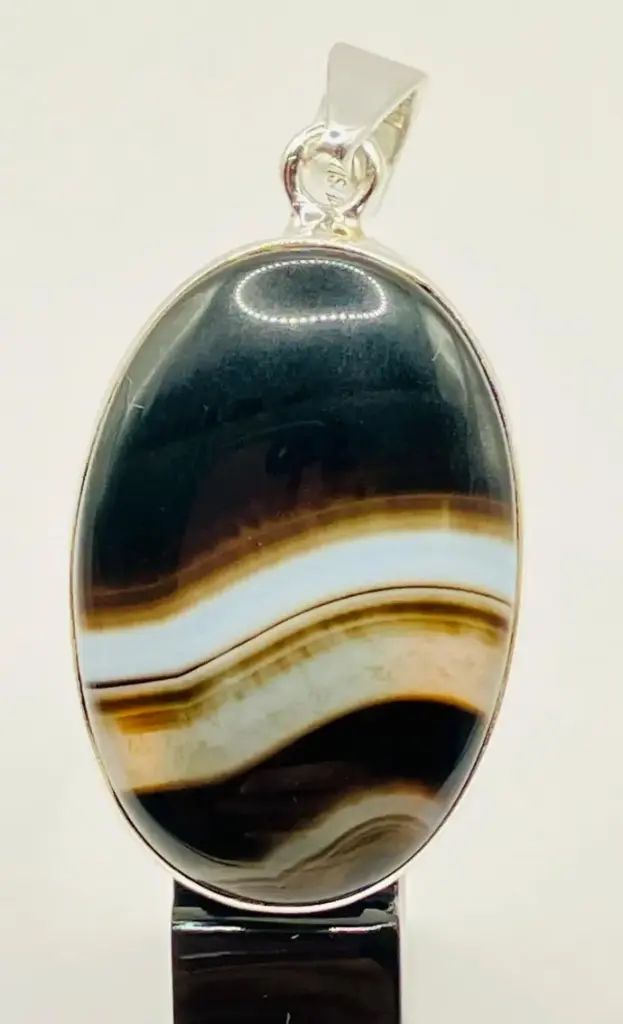 Pendentif Agate du Botswana