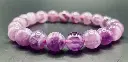 Bracelet Fluorine violette claire 8mm