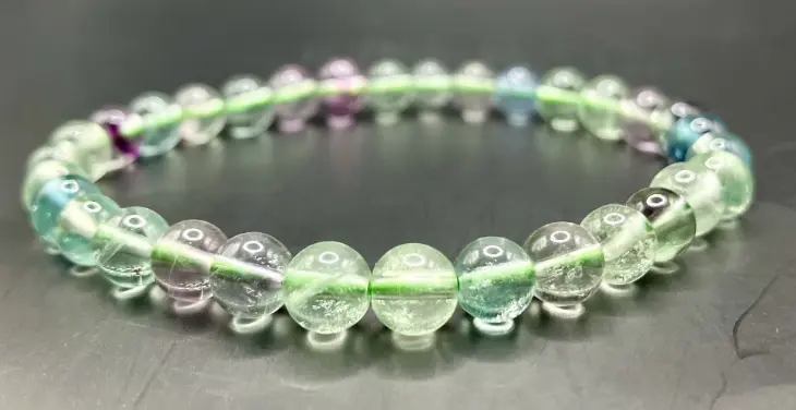 Bracelet Fluorine verte 6mm