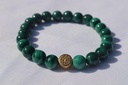 Bracelet boule Malachite 8 mm