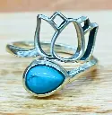 Bague Turquoise de Chine en Argent 925