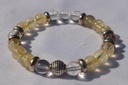 Bracelet Citrine - Cristal de roche