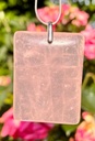 Pendentif Rectangle en Quartz Rose