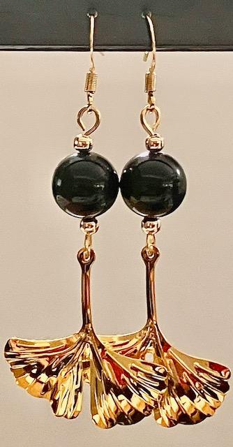 Boucles d'oreilles en Onyx