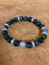 Bracelet Agate mousse - Jaspe Kambaba