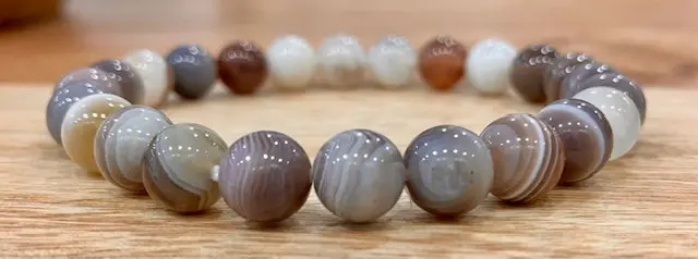 Bracelet Agate Botswana 8mm