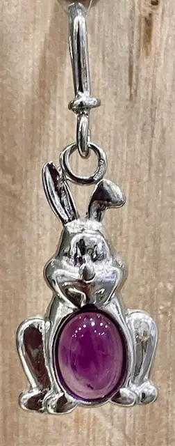 Pendentif Lapin en Améthyste