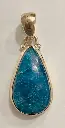 Pendentif Apatite Bleue en Argent 925