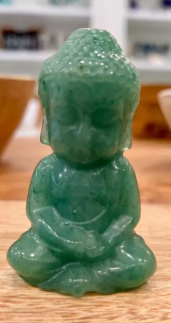 Bouddha en Aventurine Verte