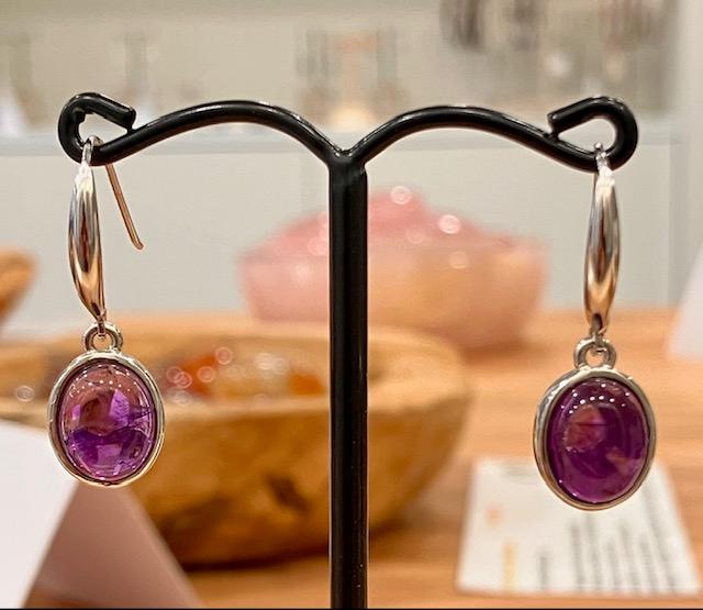 Boucles d'oreilles en Améthyste