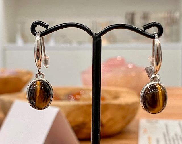 Boucles d'oreilles Œil de Tigre