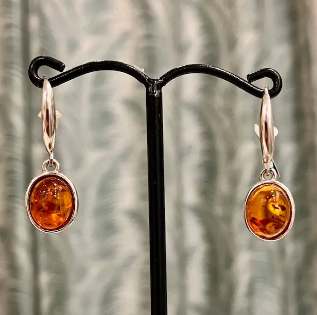 Boucles d'oreilles Ambre véritable