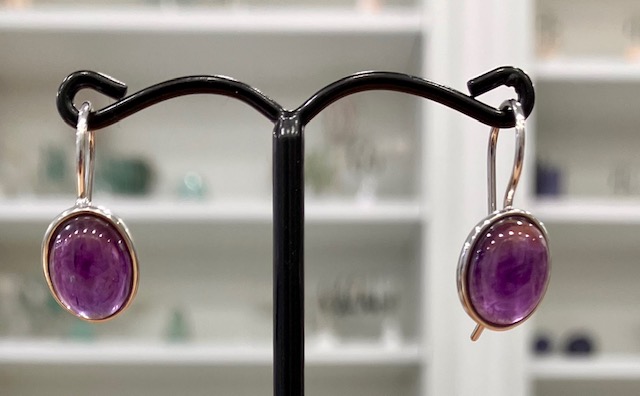 Boucles d'oreilles en Améthyste