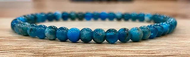 Bracelet Apatite Bleue 4 mm