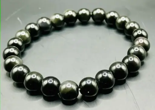 Bracelet Obsidienne Œil Céleste 8mm