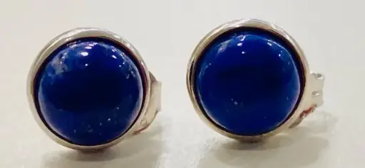 Boucles d'oreilles Puce Lapis lazuli