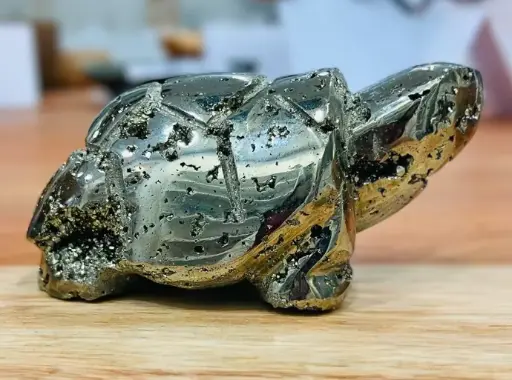 Tortue en Pyrite