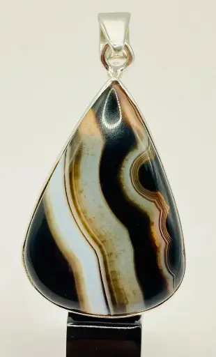 Pendentif Agate du Botswana