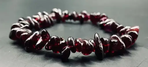 Bracelet Baroque Grenat rouge Almandin