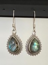 Boucles d'oreilles en Labradorite