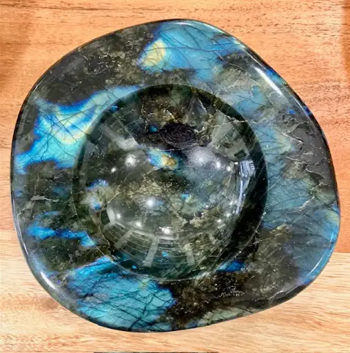 Coupelle Labradorite Bleue